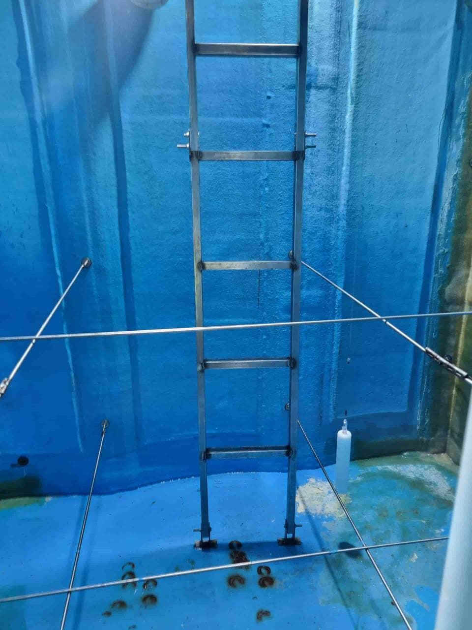 물탱크 내부 SUS 사다리 교체 공사 작업 사진 4